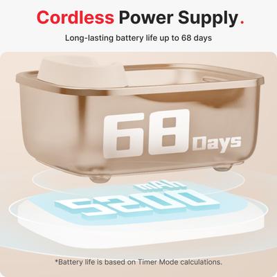 Show full view: Pet Marvel F2 V2 Rechargeable Cordless Stainless Steel Dog & Cat Water Fountain, 236-oz slide 3 of 8