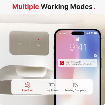 Show full view: Pet Marvel M3 Wifi Automatic Dog & Cat Feeder, 4.4-l slide 3 of 8