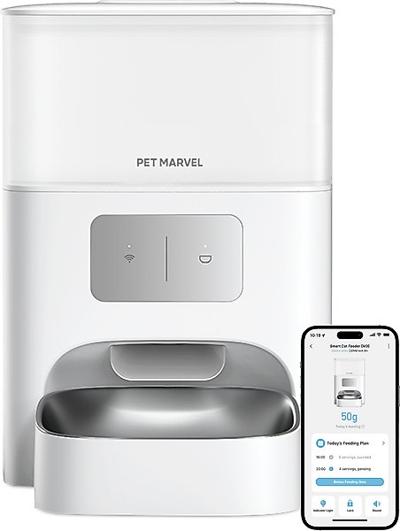 Show full view: Pet Marvel M3 Wifi Automatic Dog & Cat Feeder, 4.4-l slide 1 of 8