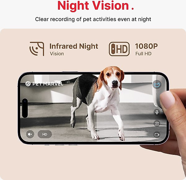 Show full view: Pet Marvel M3 Pro Wifi Camera Two-Way Video Automatic Dog & Cat Feeder, 4.4-l slide 3 of 9