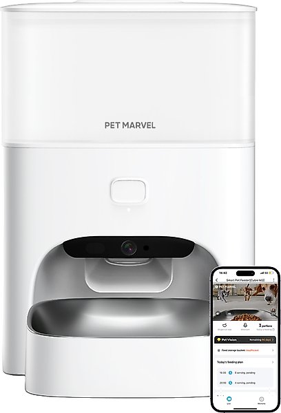 Show full view: Pet Marvel M3 Pro Wifi Camera Two-Way Video Automatic Dog & Cat Feeder, 4.4-l slide 1 of 9