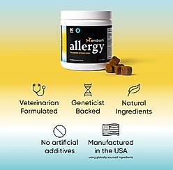 Embark Allergy Bacon Flavored Soft Chew Skin & Coat Supplement for Dogs, 90 count slide 2 of 6