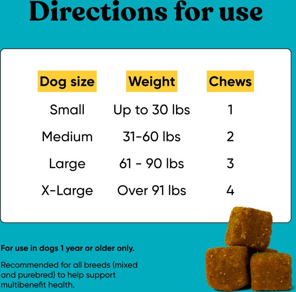Embark Multi All-in-1 Bacon Flavored Soft Chew Supplement for Dogs, 90 count