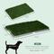 Show in main carousel: PawHut Indoor Outdoor Dog Grass Pad with Tray & 2 Artificial Washable Grass Pee Pads, 26 x 16-in slide 3 of 9