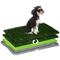 Show in main carousel: PawHut Indoor Outdoor Dog Grass Pad with Tray & 2 Artificial Washable Grass Pee Pads, 26 x 16-in slide 1 of 9