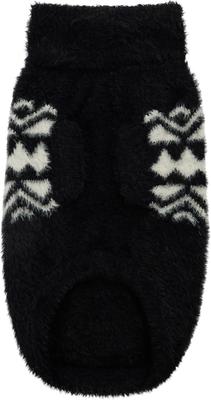 Show full view: GF Pet Fuzzy Dog Sweater, Black, X-Small slide 3 of 9