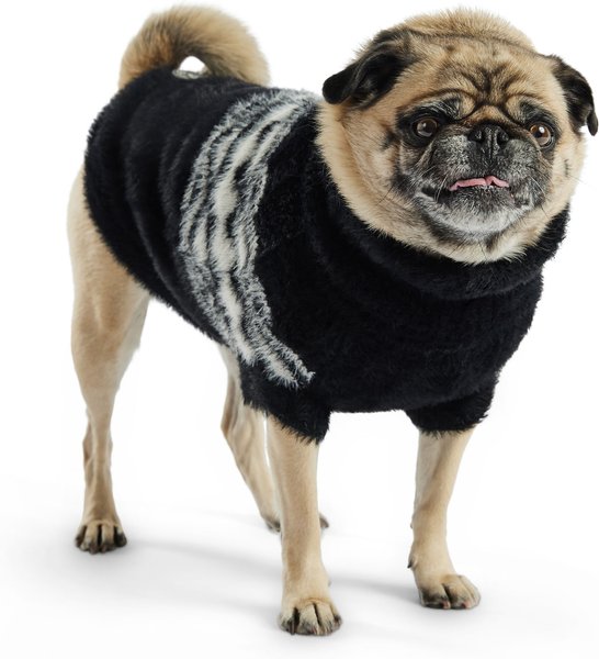 Show full view: GF Pet Fuzzy Dog Sweater, Black, X-Small slide 1 of 9