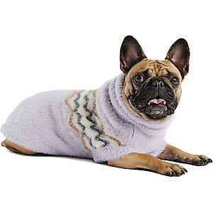 GF Pet Fuzzy Dog Sweater, Lavender, Small