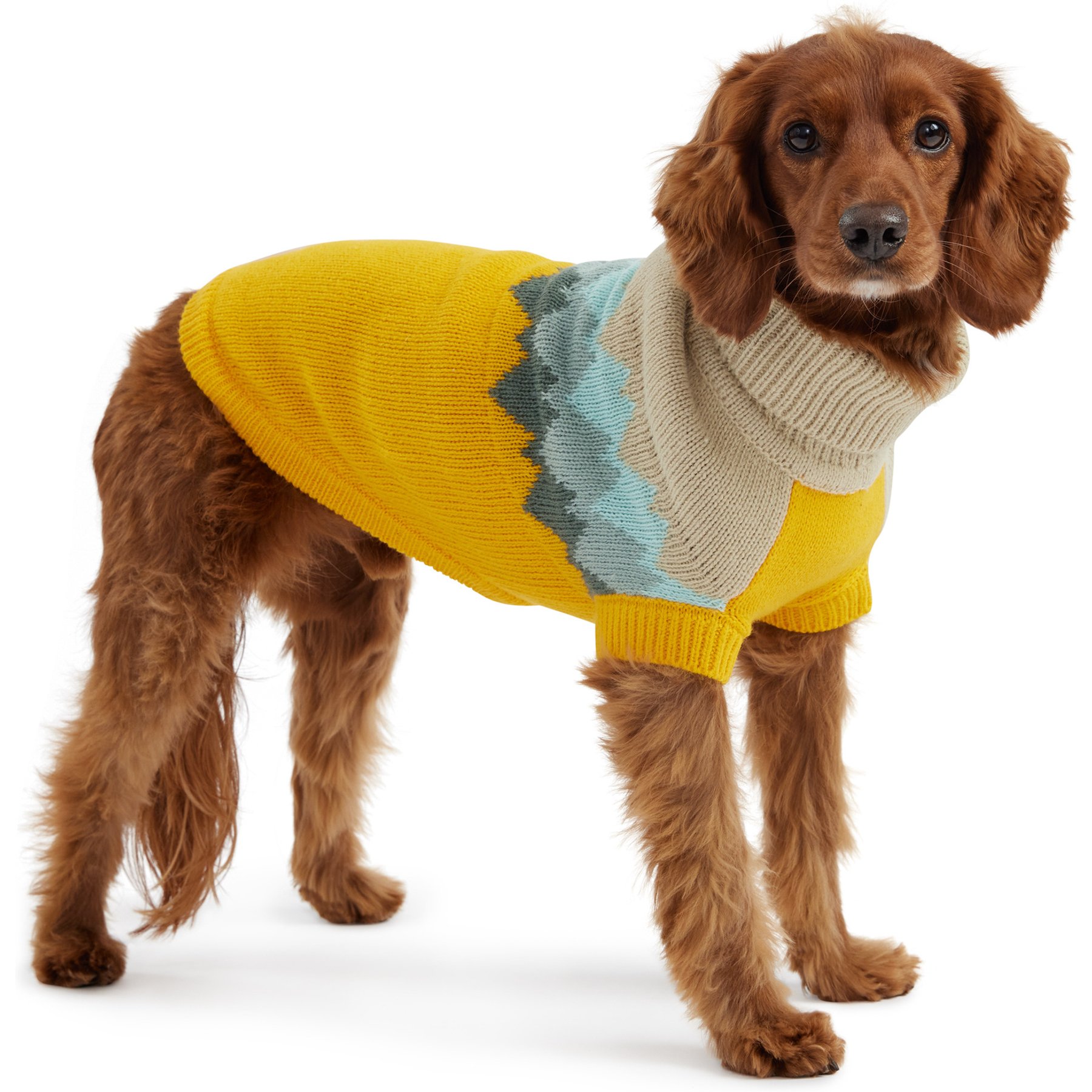 GF Pet Fireside Dog Sweater, Yellow, XX-Large