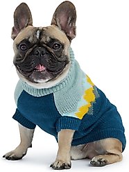 GF Pet Fireside Dog Sweater, Teal, Small