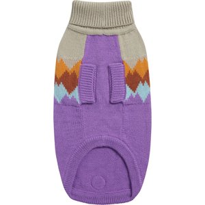 GF Pet Fireside Dog Sweater, Purple, Medium