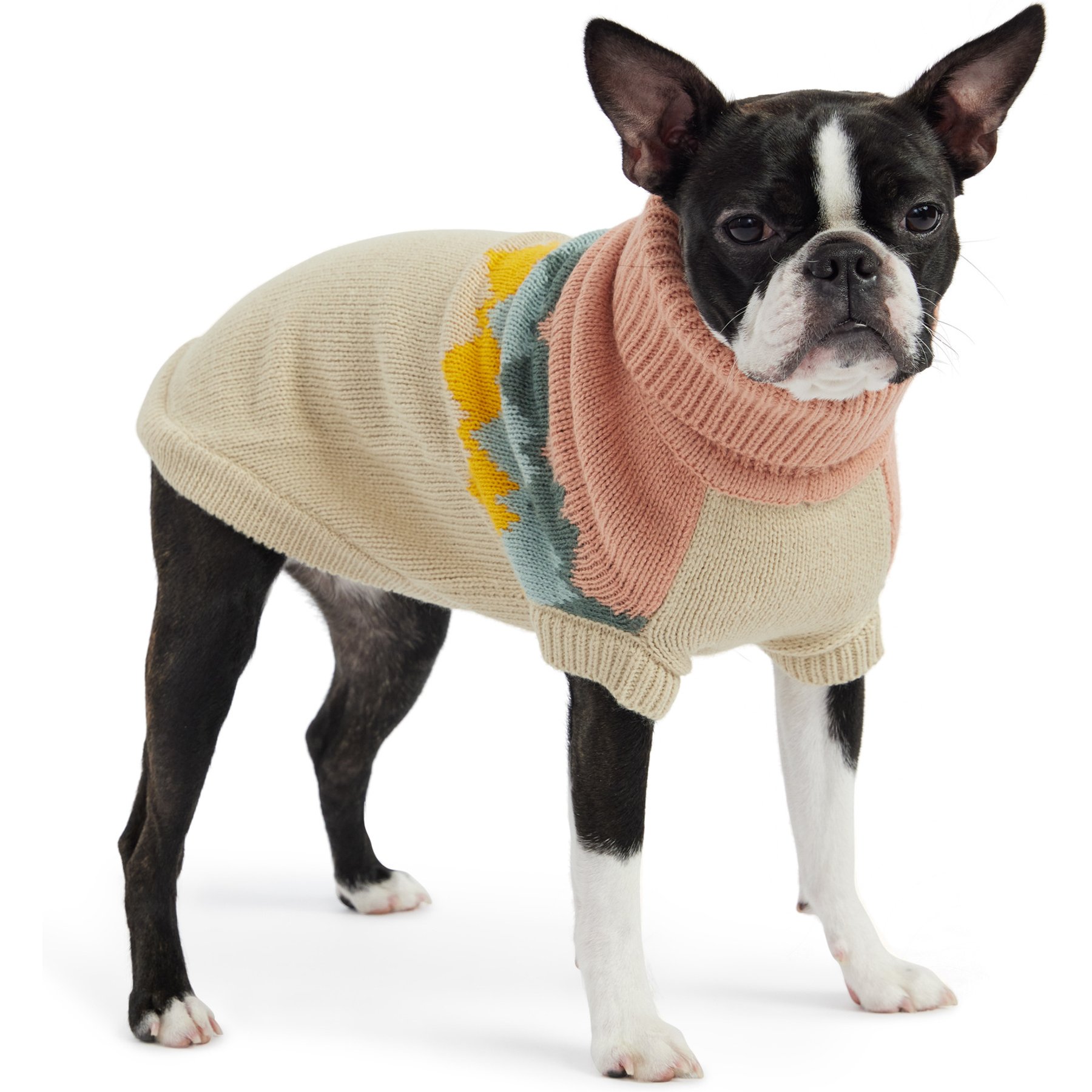 GF Pet Fireside Dog Sweater, Clay, XX-Small
