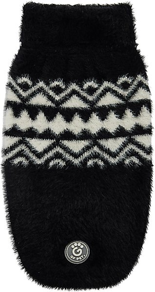 Show full view: GF Pet Fuzzy Dog Sweater, Black, X-Small slide 2 of 9