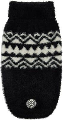 Show full view: GF Pet Fuzzy Dog Sweater, Black, X-Small slide 2 of 9
