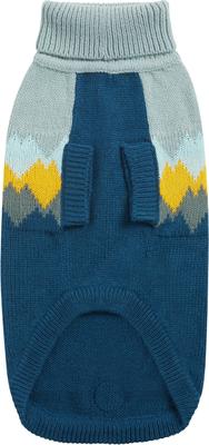 Show full view: GF Pet Fireside Dog Sweater, Teal, Large slide 3 of 7