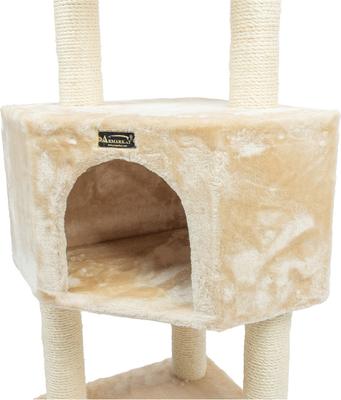 Show full view: Armarkat 3-Level 48-in Wooden Kitten Tree & Condo, Beige slide 9 of 11