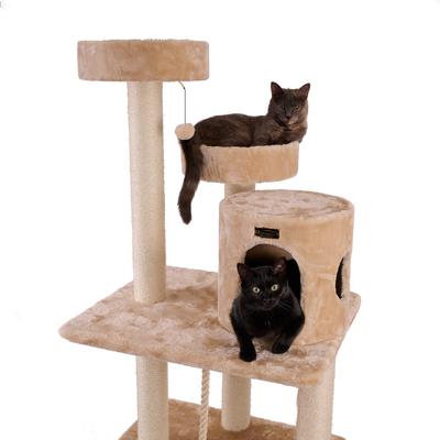 Show full view: Armarkat Royal Perch Mansion 84-in Faux Fur Cat Tree, Beige slide 9 of 10