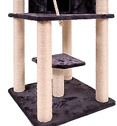 Armarkat Multi-Level 82-in Faux Fur Cat Tree & Condo, Dark Gray slide 2 of 9