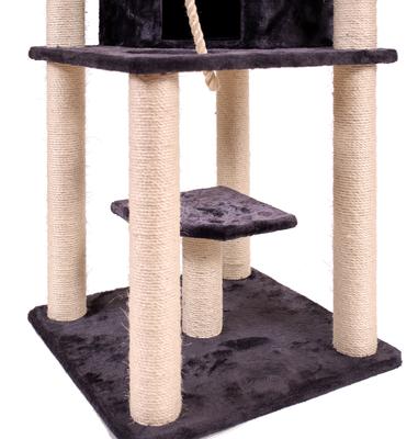 Show full view: Armarkat Multi-Level 82-in Faux Fur Cat Tree & Condo, Dark Gray slide 8 of 11