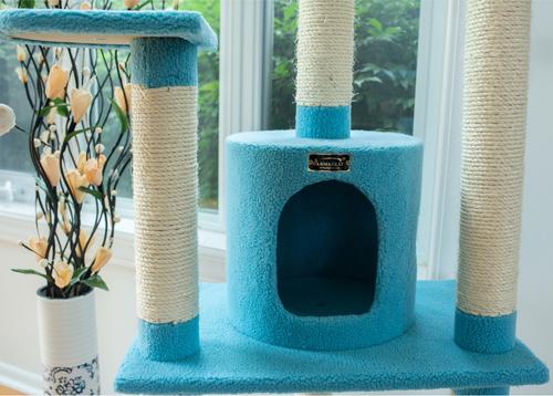 Show full view: Armarkat 66-in Faux Fleece Cat Tree & Condo slide 5 of 10