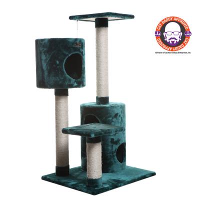 Show full view: Armarkat Classic Real Wood Cat Tree & Condo, Dark Green, 43-in slide 2 of 10