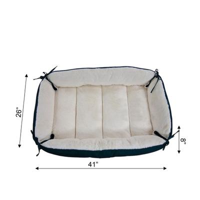 Show full view: Armarkat Bolster Dog Bed, Laurel Green/Ivory, Large slide 6 of 11