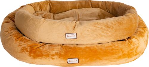 Show full view: Armarkat Bolster Cat & Dog Bed, Brown, Large slide 6 of 11