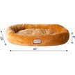 Show in main carousel: Armarkat Bolster Cat & Dog Bed, Brown, Large slide 5 of 11