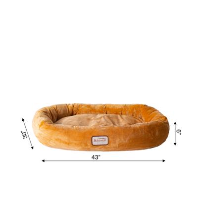 Show full view: Armarkat Bolster Cat & Dog Bed, Brown, Large slide 5 of 11