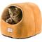 Show in main carousel: Armarkat Cave Shape Covered Cat & Dog Bed, Brown/Ivory slide 5 of 12