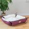 Show in main carousel: Armarkat Bolster Cat & Dog Bed, Burgundy/Ivory slide 9 of 11