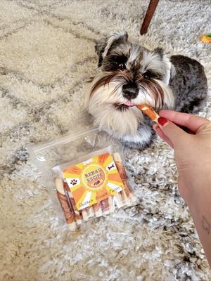 Show full view: Rena's Recipe Chicken Biscuit Twists Dog Crunchy Treats, 8-oz bag slide 7 of 8