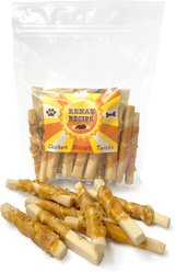 Rena's Recipe Chicken Biscuit Twists Dog Crunchy Treats, 8-oz bag