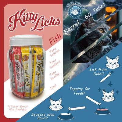 Show full view: Rena's Recipe Kitty Licks Tuna Variety Lickable Cat Treats, 60 count slide 8 of 11