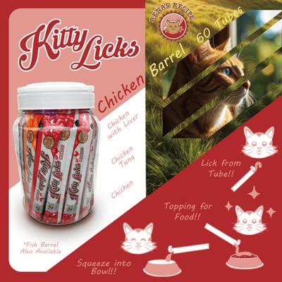 Show full view: Rena's Recipe Kitty Licks Chicken Variety Lickable Cat Treats, 60 count slide 7 of 10