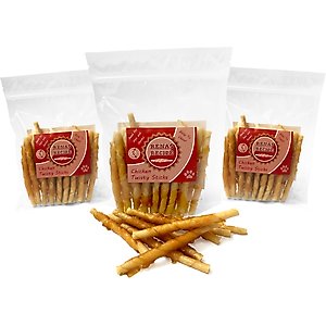 Rena's Recipe Chicken Twisty Sticks Dog Chew Treats, 8-oz bag, 3 count