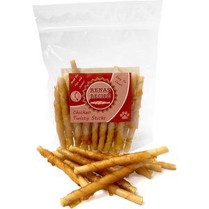 Rena's Recipe Chicken Twisty Sticks Dog Chew Treats, 8-oz bag, 1 count