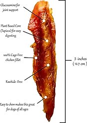 Rena's Recipe Chicken Fillet Sticks Dog Chew Treats, 8 count slide 2 of 6