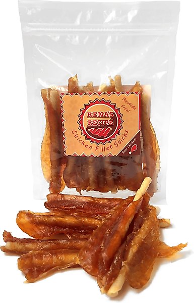 Show full view: Rena's Recipe Chicken Fillet Sticks Dog Chew Treats, 8 count slide 1 of 8