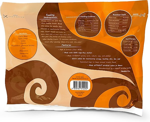 Show full view: Rena's Recipe Chicken Steak Strips Dog Jerky Treats, 30 count slide 3 of 7