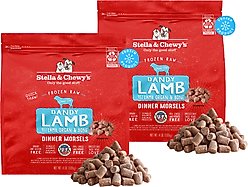 Stella & Chewy's Dandy Lamb Morsels Frozen Raw Dog Food, 8-lb bundle