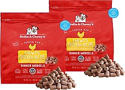 Stella & Chewy's Chewy's Chicken Morsels Frozen Raw Dog Food, 8-lb bundle