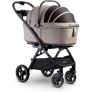 Tavo Pets Maeve + Roscoe 3-in-1 Dog & Cat Car Seat Travel System, Fawn, 7X