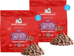 Stella & Chewy's Tantalizing Turkey Morsels Frozen Raw Dog Food, 8-lb bundle