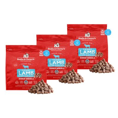 Show full view: Stella & Chewy's Dandy Lamb Morsels Frozen Raw Dog Food, 12-lb bundle slide 1 of 11