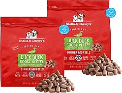 Stella & Chewy's Duck Duck Goose Morsels Frozen Raw Dog Food, 8-lb bundle