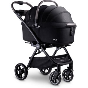 Tavo Pets Maeve + Roscoe 3-in-1 Dog & Cat Car Seat Travel System, Onyx, 7X