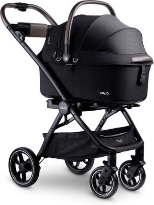 Show full view: Tavo Pets Maeve + Roscoe 3-in-1 Dog & Cat Car Seat Travel System, Onyx, 6X slide 3 of 9