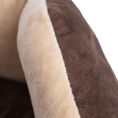 Show full view: Armarkat Cozy Bolster Cat & Dog Bed, Mocha/Beige slide 9 of 11