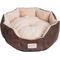 Show in main carousel: Armarkat Cozy Bolster Cat & Dog Bed, Mocha/Beige slide 5 of 11
